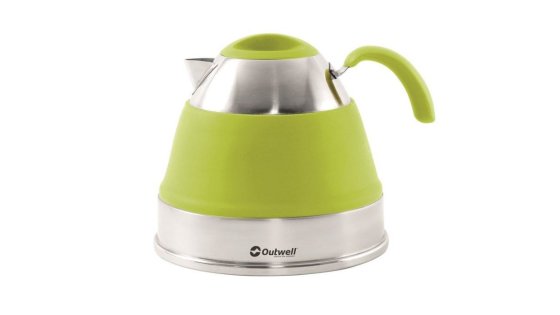 Outwell Collaps collapsible camping kettle 2.5L lime green
