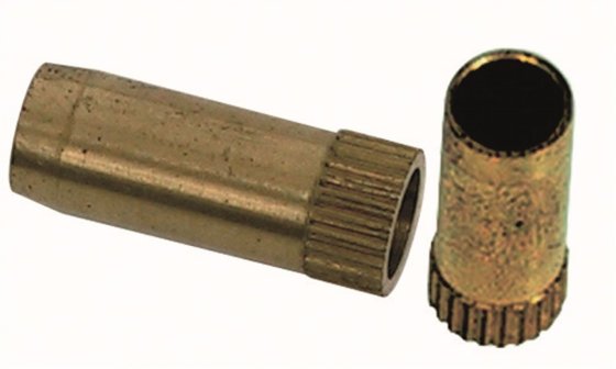 Gimeg verstevigingsbus voor koperleiding 8 mm messing 2 stuks
