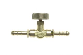 Gimeg messing slangverbindingsstuk met kraan 8 mm