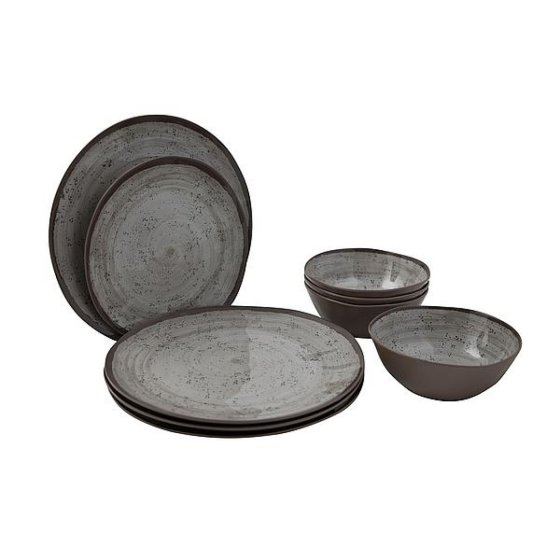 Bo-Camp Halo melamine serviesset 12-delig beige