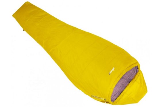 Vango Microlite 50 mummy sleeping bag yellow