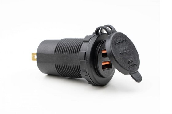 HABA Power Line double chargeur USB QC 3.0 2,4A noir