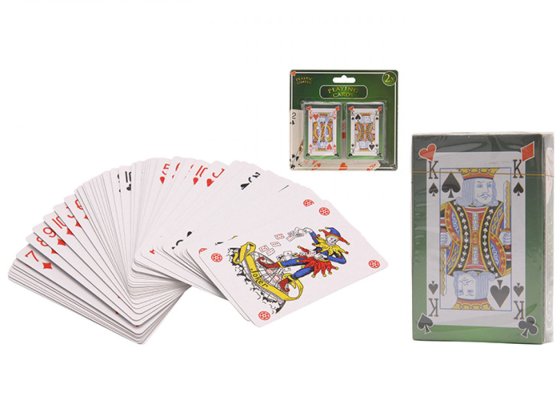 2X SET SPEELKAARTEN