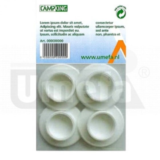 UMEFA Campking tent pole feet 28/48 mm plastic 4 pieces