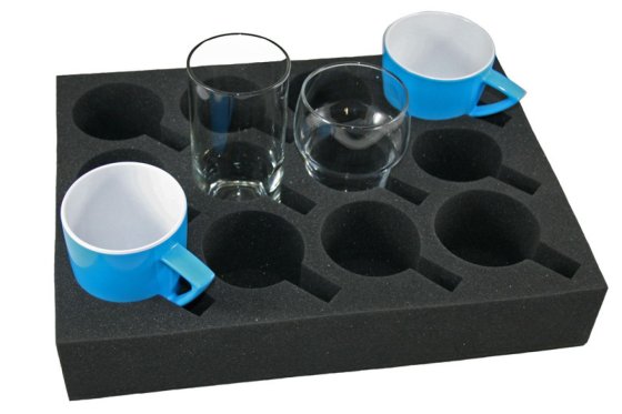 HABA Florence foam glass and cup holder black