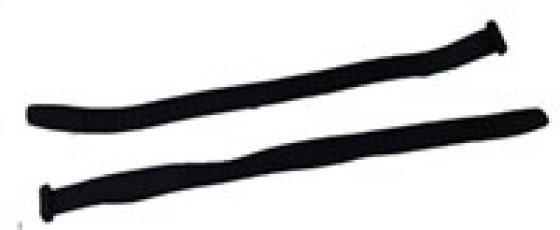 Milenco Safety Mirror spanbanden 2 stuks zwart