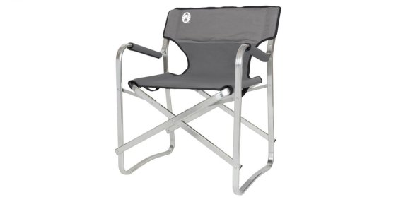 Coleman Deck Chair aluminium vouwstoel grijs
