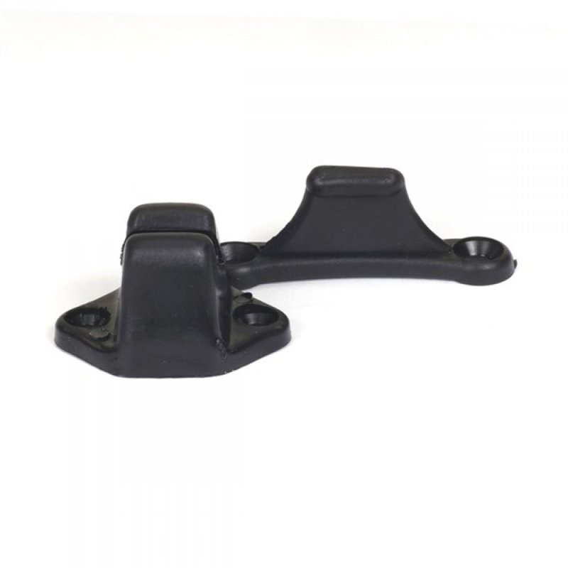Arrêt de porte standard Gimeg avec plaque de rehausse noir