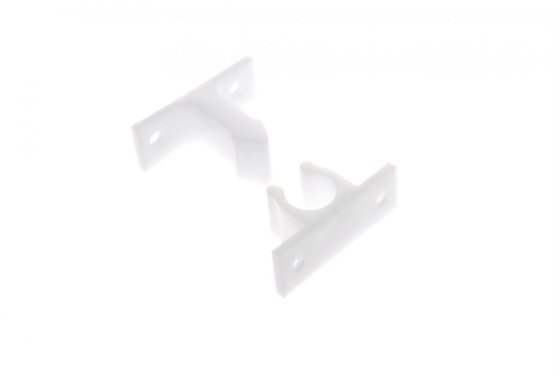 Gimeg nylon deurvanger 5 cm 2-delig wit