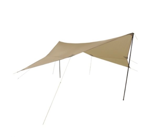 Campguru polyester tarp 4 x 4 m khaki