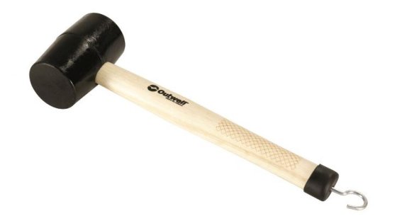 Outwell wooden tent hammer 12 oz with hook
