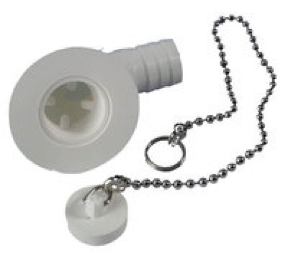 Bonde d'évacuation coudée Reich pour lavabo 25 mm blanc