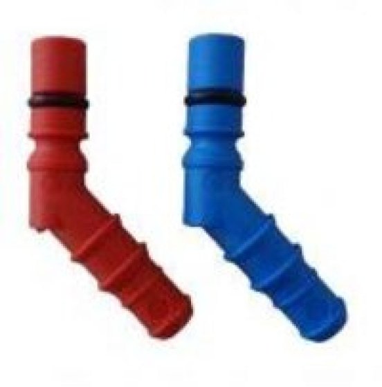 REICH standard hose tail with O-ring red/blue