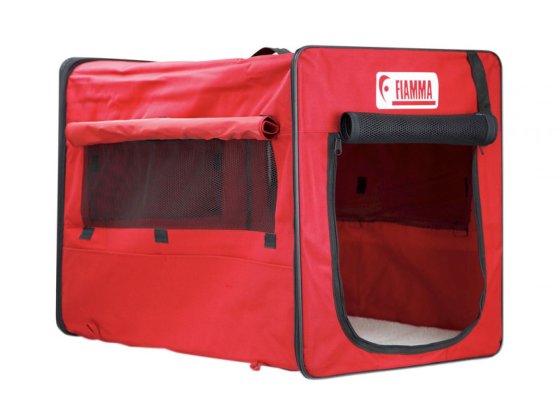 FIAMMA Carry-Dog foldable dog crate polyester red