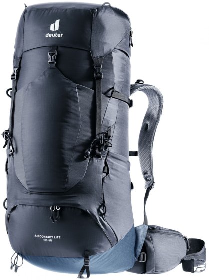 Deuter Aircontact Lite 50+10 trekkingsrugzak zwart