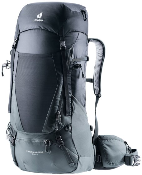 Deuter Futura Air Trek 50+10 trekkingrugzak zwart