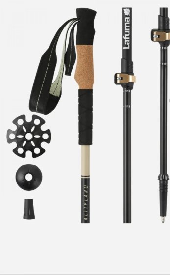 Lafuma Altiplano Wanderstöcke Aluminium Korkgriff sesame