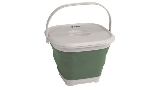 Outwell Collaps seau carré avec couvercle 9L vert