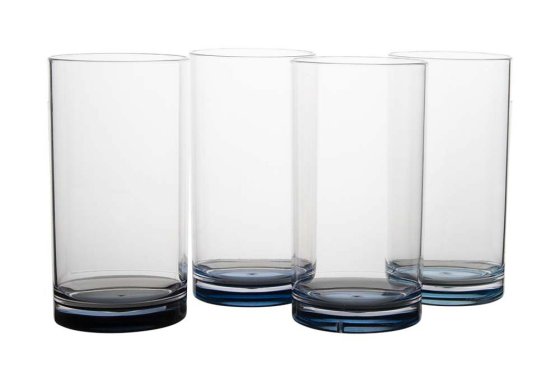 Gimex Colour Line long drink glasses Sky 480 ml set of 4