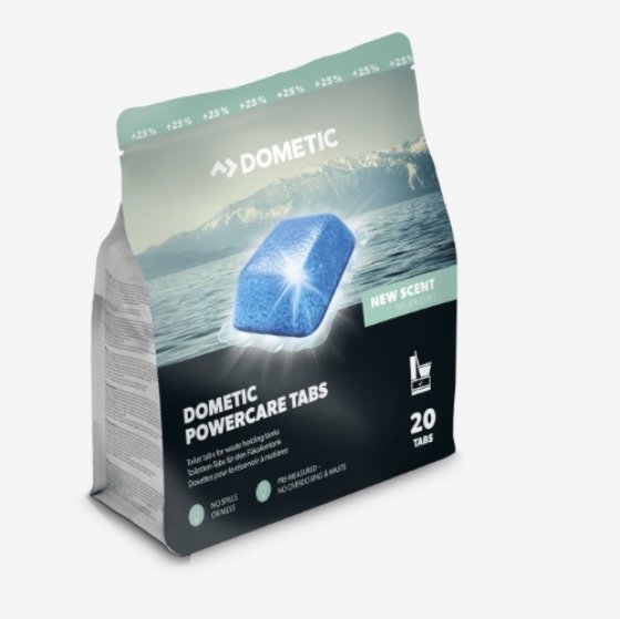 Dometic PowerCare Tabs pastilles pour toilettes pour réservoir à eaux usées 20 pièces