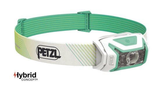 Petzl Actik Core wiederaufladbare Stirnlampe 600 Lumen grün