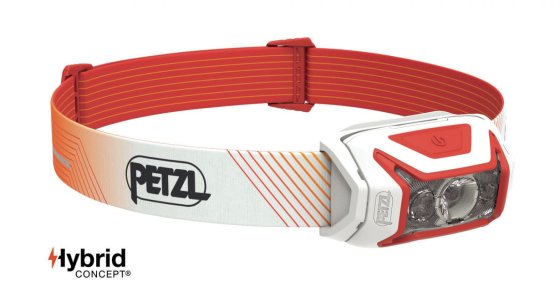 Petzl ACTIK CORE wiederaufladbare Stirnlampe rot 625 Lumen