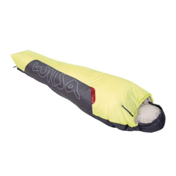 WILSA Trail 1200 sleeping bag yellow/grey