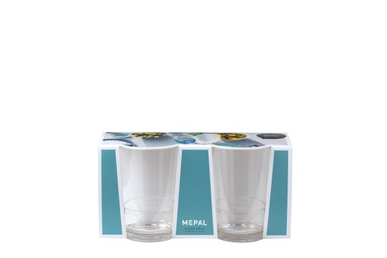 Mepal Flow trinkgläser 200 ml set mit 2 transparent