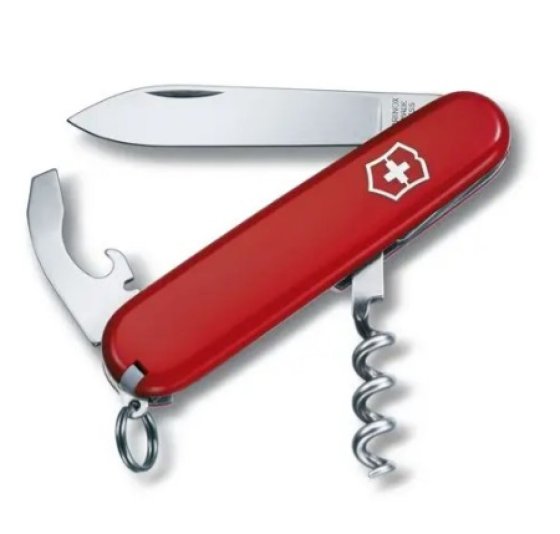 Victorinox Waiter zakmes rood met kurkentrekker