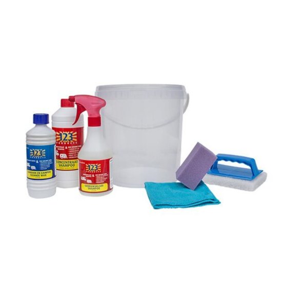123 seau promotionnel set de nettoyage pour caravane et camping-car