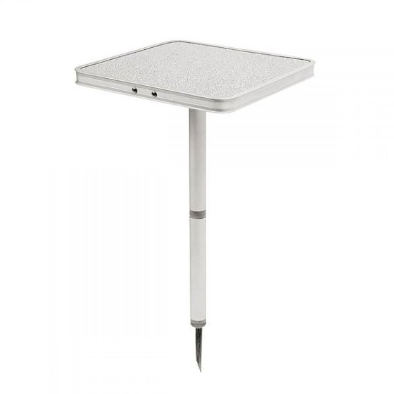 Bo-Camp aluminium spike table 26 x 26 cm grey