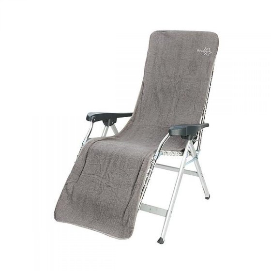 Bo-Camp universele badstof stoelhoes voor relaxstoel L grijs
