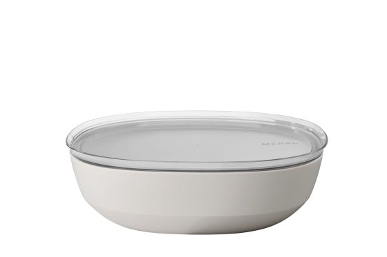 Mepal Silueta serving bowl 4L with lid - Nordic White
