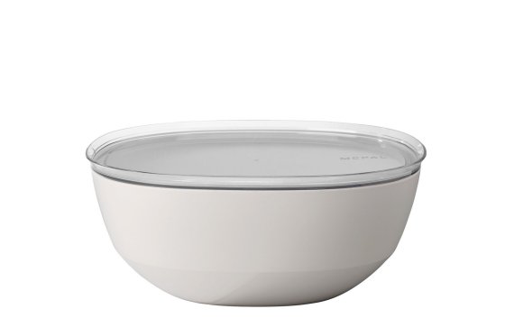 Mepal Silueta saladier de service 5,0 l avec couvercle Nordic White
