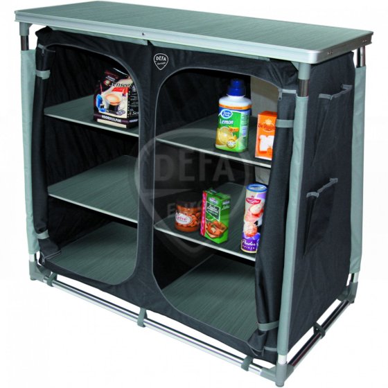 DEFA schuine campingkast 102 x 57 x 98 cm grijs