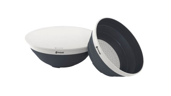 Outwell Collaps Schüssel- und Siebset mit Schneidebrettdeckel - Navy Night
