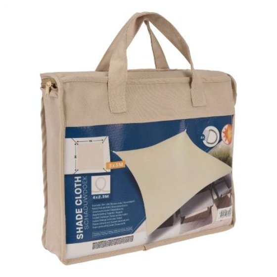 SCHADUWDOEK 3X3M CREME VIERKANT