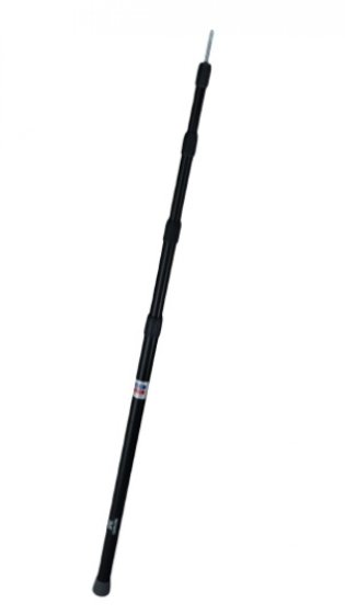 Campguru aluminium telescopic tarp pole 250 cm black