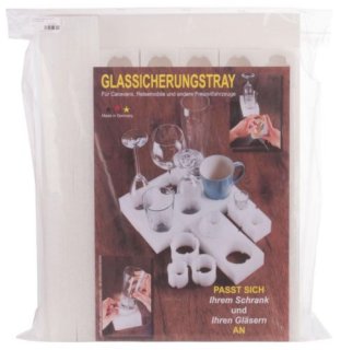 MARYVO glass securing tray for glasses and cups