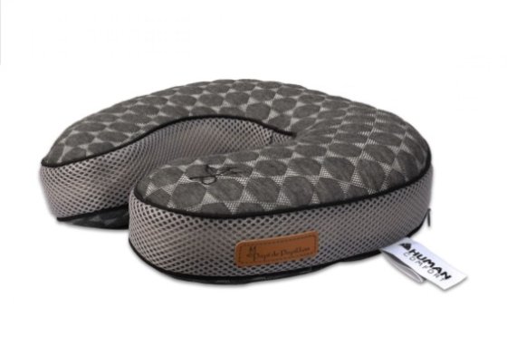 Human Comfort Giat bamboo fleece travel pillow grey