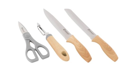 Set de couteaux Outwell Chena avec éplucheur et ciseaux