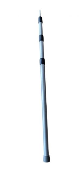 Campguru aluminium teleskopische tarpstange 180 cm silber