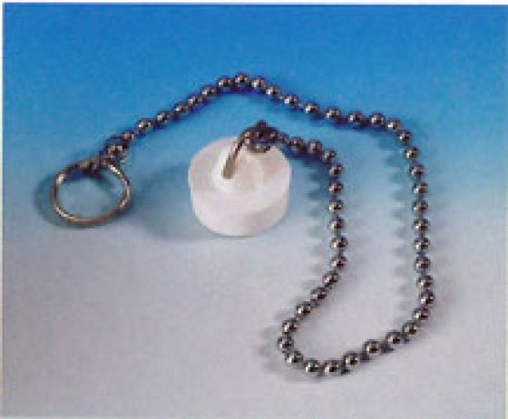 Reich sealing cap with chain 19 mm white