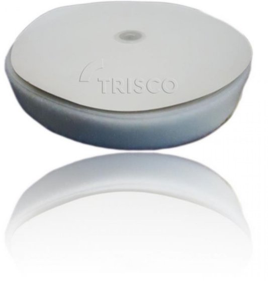 TRISCO hook-and-loop loop tape 50 mm white velour sew-on