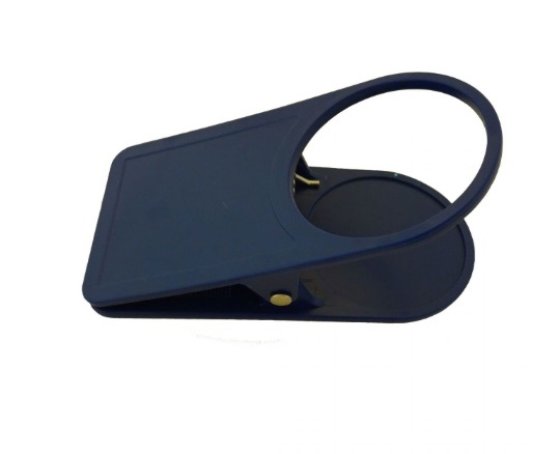 GIMEX Tischclip Becherhalter blau