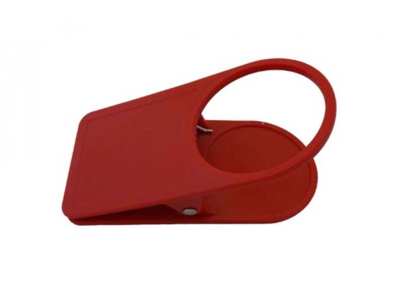 Gimex tafelclip bekerhouder rood