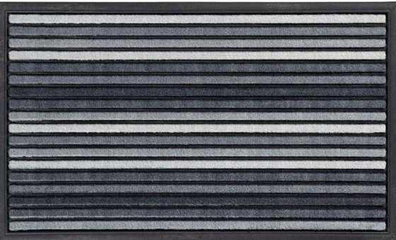 LEDENT rubber deurmat 45 x 75 cm met lijnen