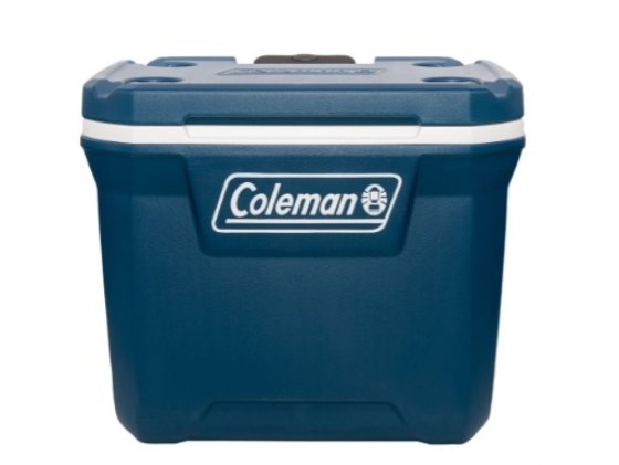 Coleman Xtreme 50QT cooler with wheels 47L blue