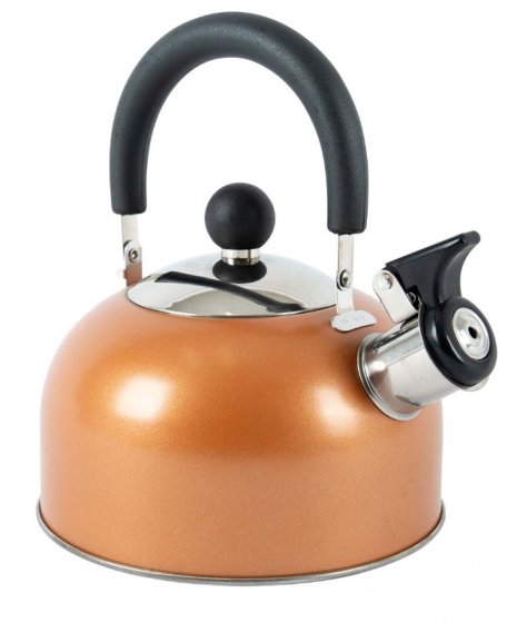 Bo-Camp Rhoda fluitketel 1,2 liter RVS brons