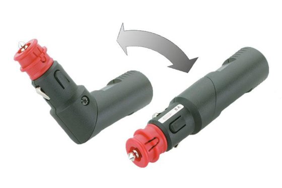HABA 12V adjustable right-angle plug with 8A fuse